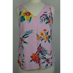 Old Navy floral sleeveless top size M